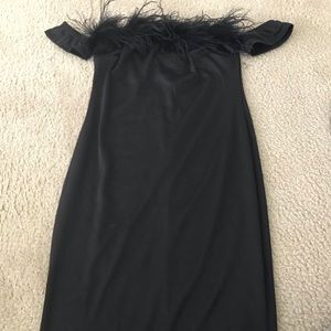 Black Short off the shoulder dress